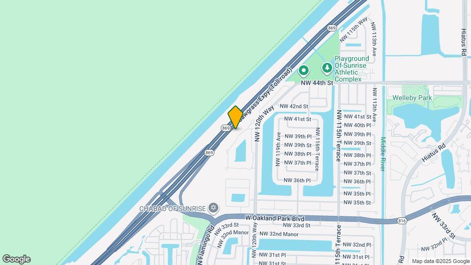 3863 NW 122nd Terrace Map and Location Details