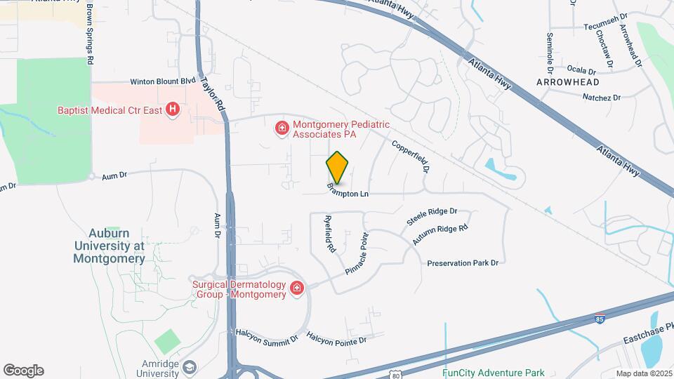 7301 Brampton Ln Map and Location Details
