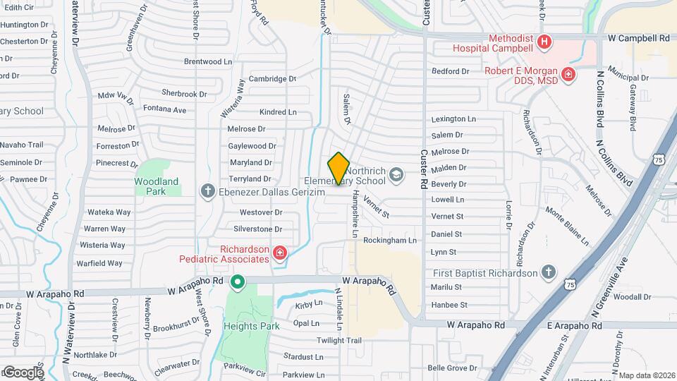 608 Vernet St Map and Location Details