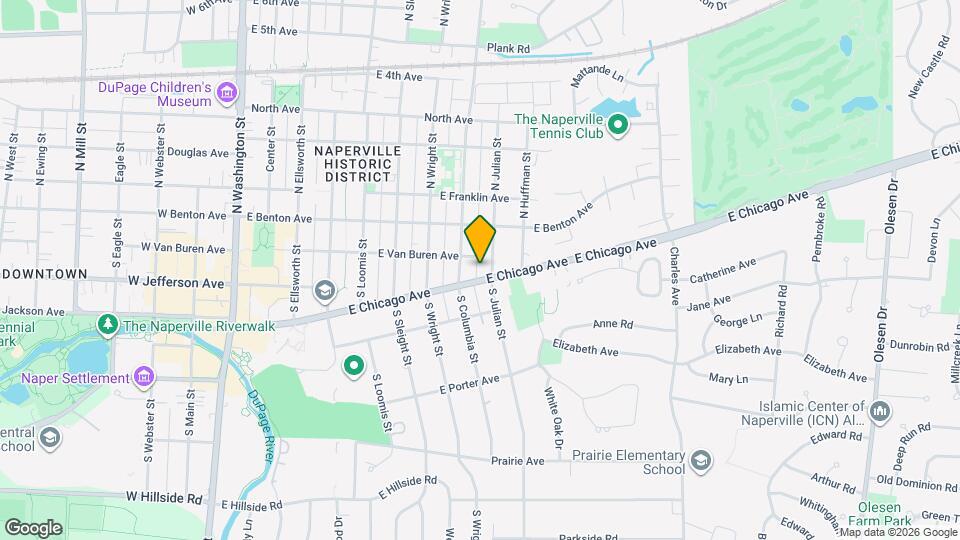 725 E Chicago Ave-Unit -B Map and Location Details