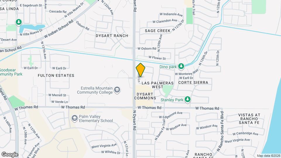 3119 N 130th Ln Map and Location Details