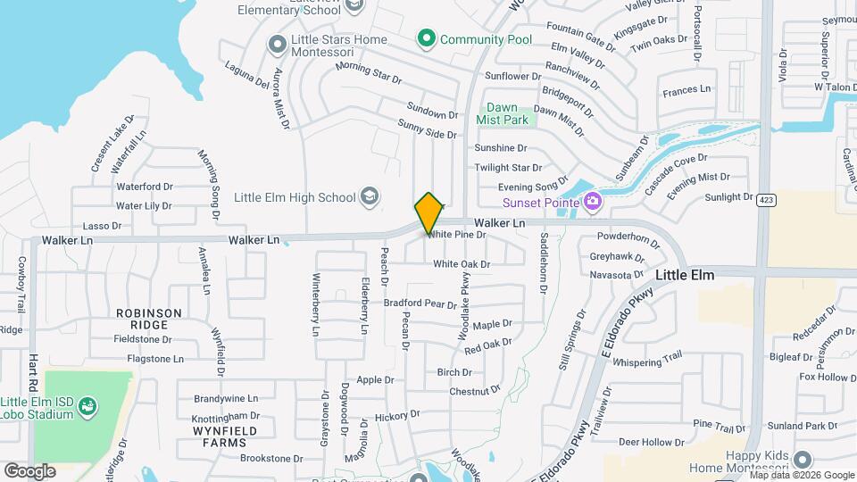 2232 White Pine Dr Mapa y Detalles de la Ubicación