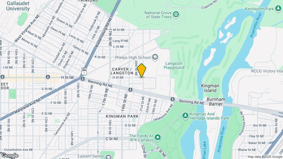 1959 H St NE Map and Location Details