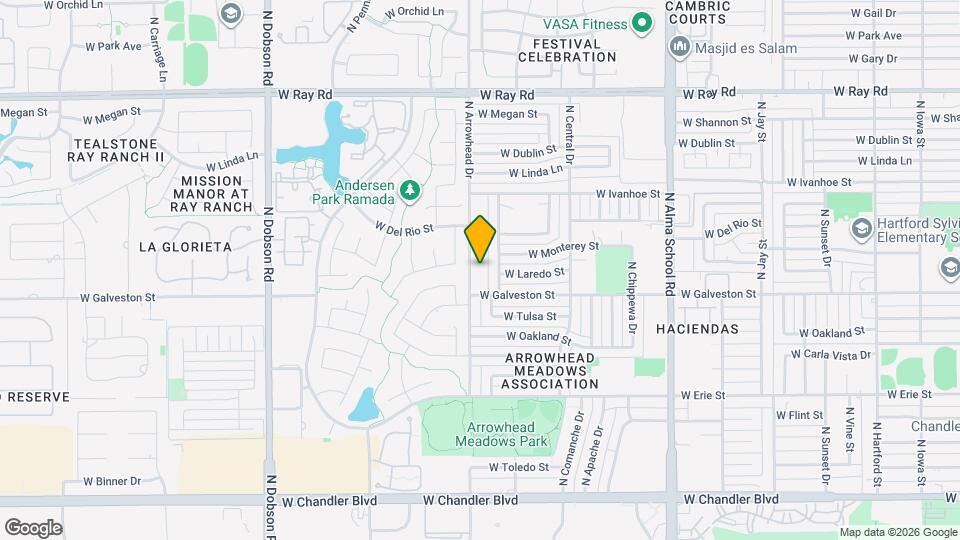 645 N Arrowhead Dr Map and Location Details