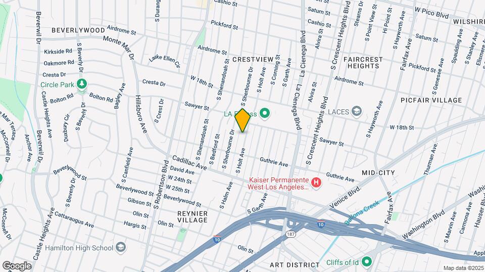 1935 S Holt Ave Mapa y Detalles de la Ubicación