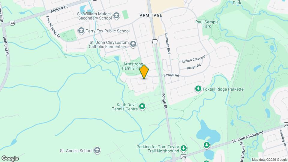 915 Oaktree Crescent Map and Location Details