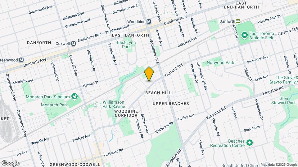 1900 Gerrard St E Map and Location Details