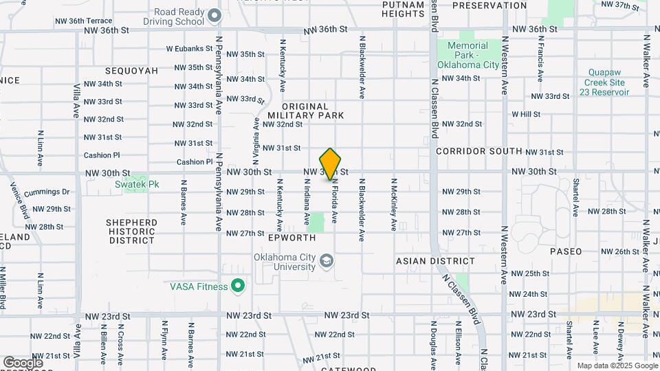 1701 NW 29th St Map and Location Details