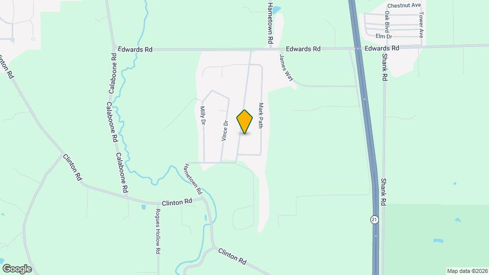 12827 Hametown Rd Map and Location Details