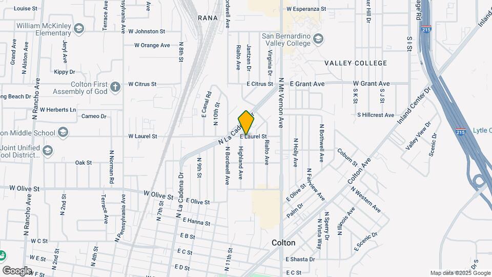 1340 Highland Ave Map and Location Details