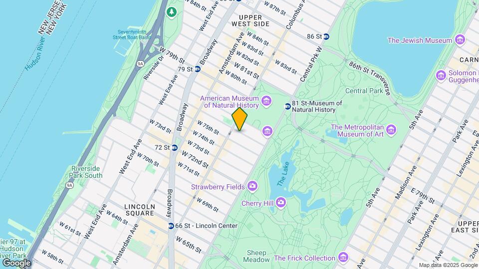 50 W 76th St Map and Location Details