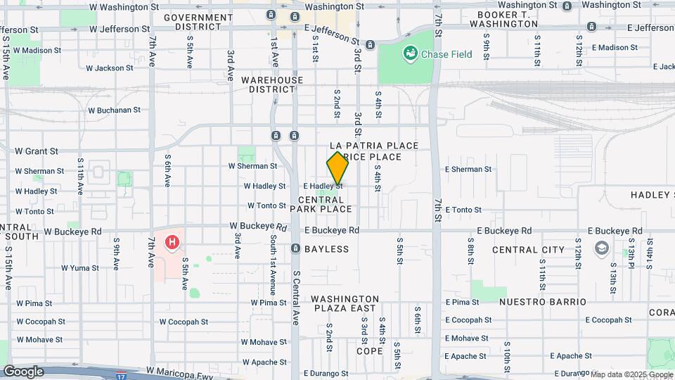 822 S 2nd St Map and Location Details