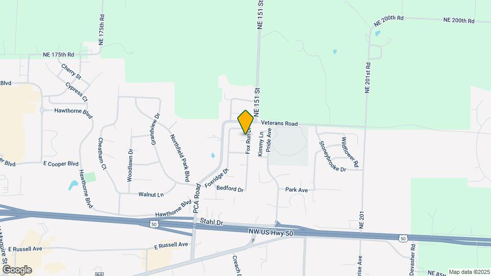 1212 Fox Run Dr Map and Location Details