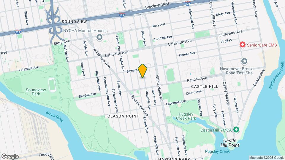 627 Underhill Ave Map and Location Details