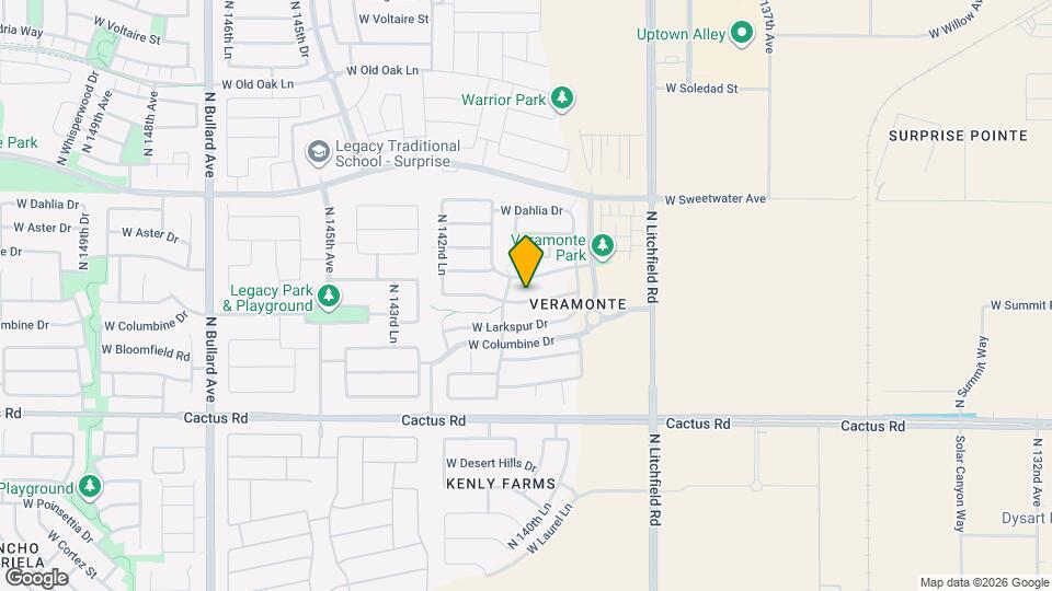 14122 W Rosewood Dr, Unit F-33 Map and Location Details