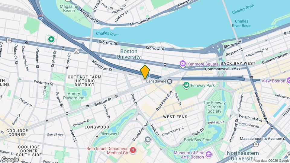 836 Beacon St Map and Location Details