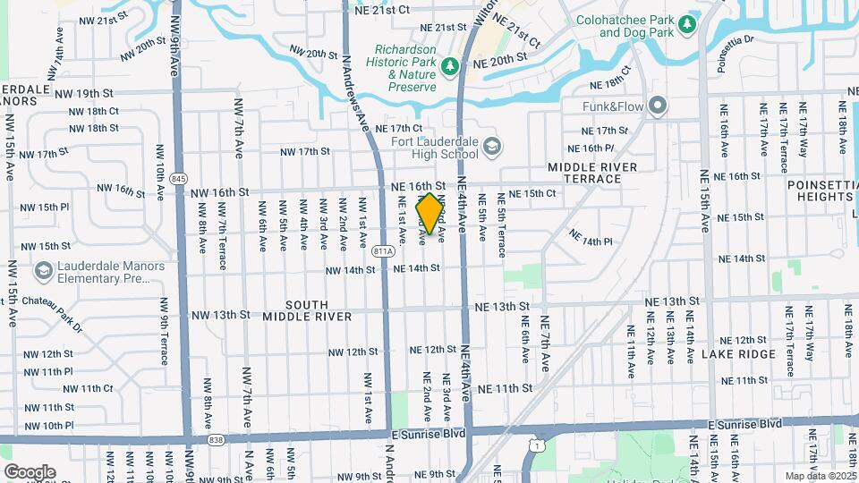 1428 NE 2nd Ave Map and Location Details