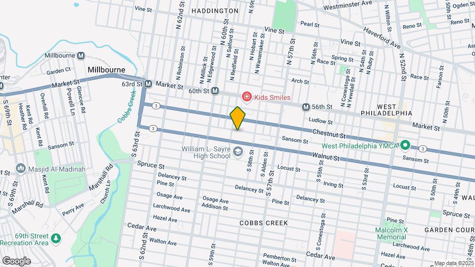 5846 Sansom St Map and Location Details