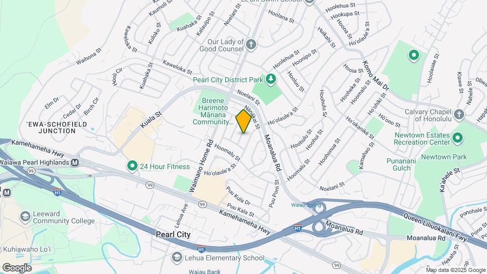 1321 Hookano St Map and Location Details