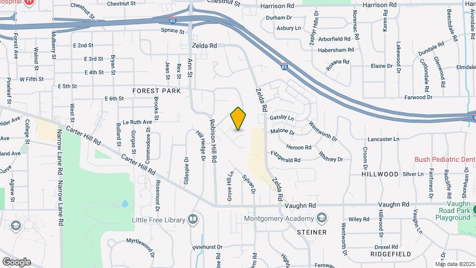 2711 Albemarle Rd Map and Location Details