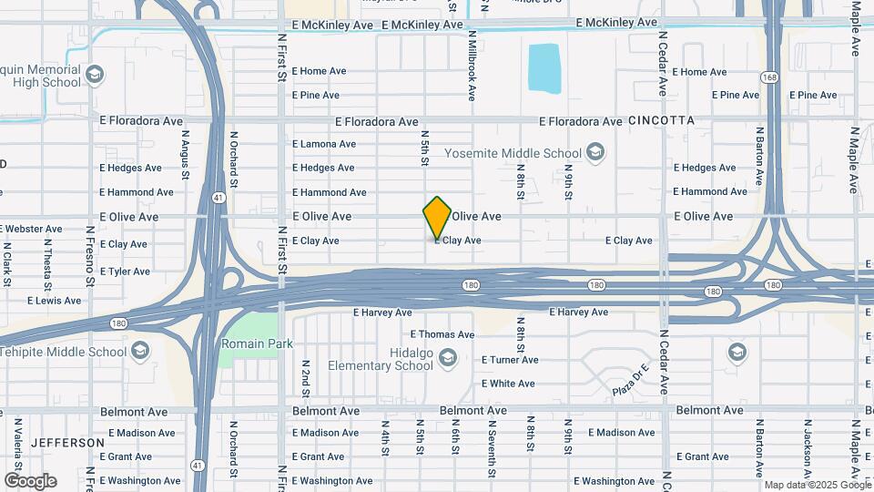 3518 E Clay Ave Map and Location Details