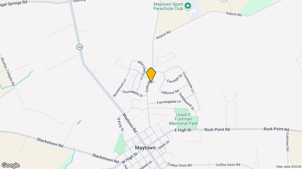 150 Endslow Rd Map and Location Details