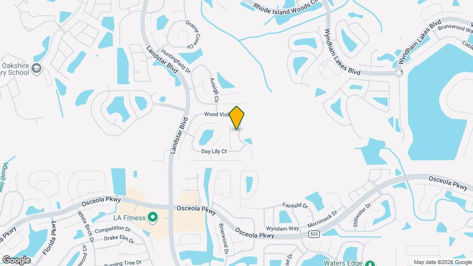 1722 Wood Violet Dr Map and Location Details