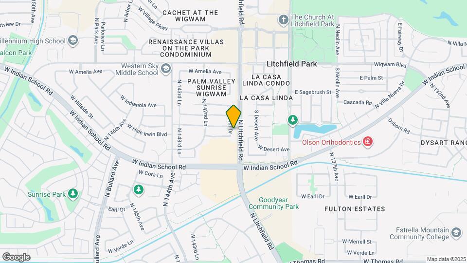 3677 N 141st Dr Mapa y Detalles de la Ubicación