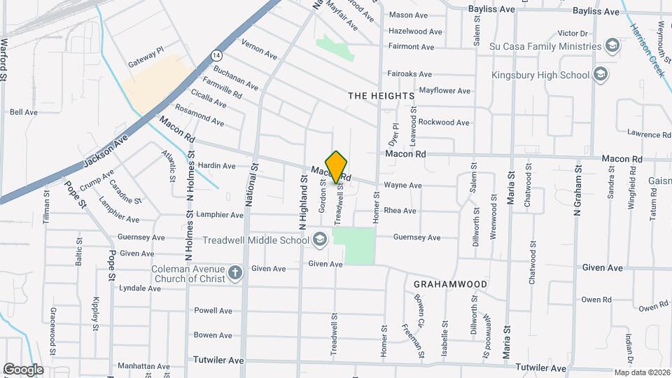 1053 Treadwell St Map and Location Details