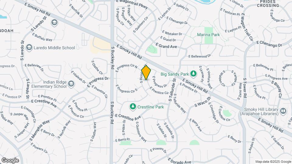 17444 E Prentice Cir Map and Location Details