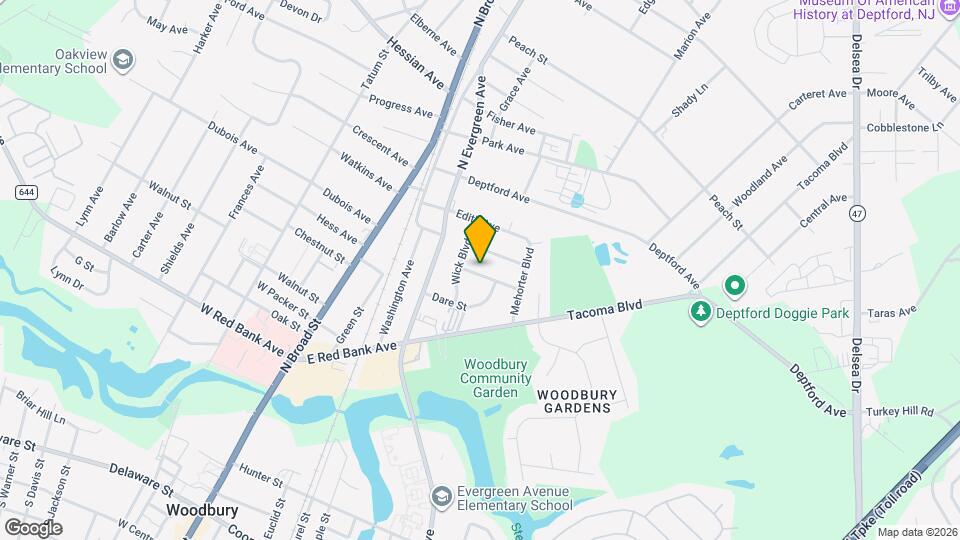 326 Driscoll Ave Map and Location Details