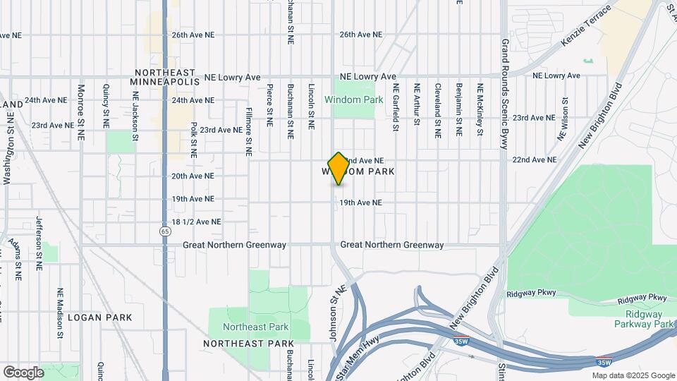 1915 Johnson St NE, Unit Apt 2 Map and Location Details