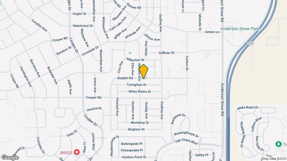 1326 Aladdin Rd Map and Location Details