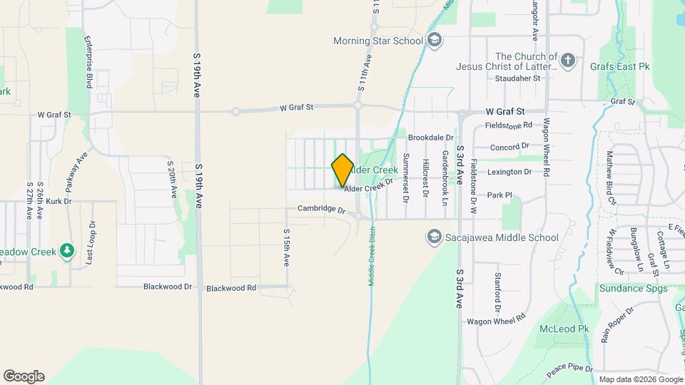 1124 Alder Creek Dr Map and Location Details