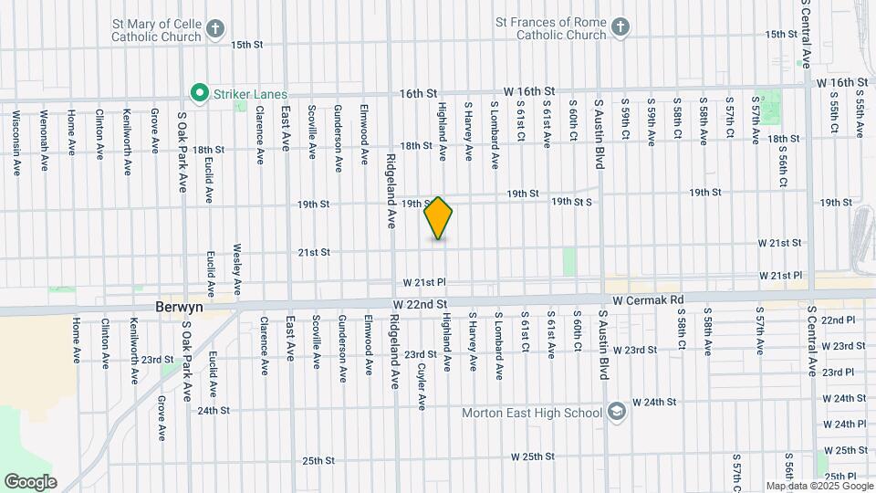 1940 Highland Ave Map and Location Details