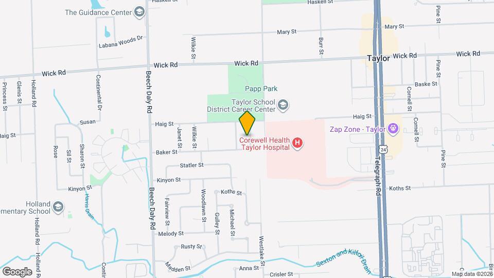 9712 Cherokee St Map and Location Details