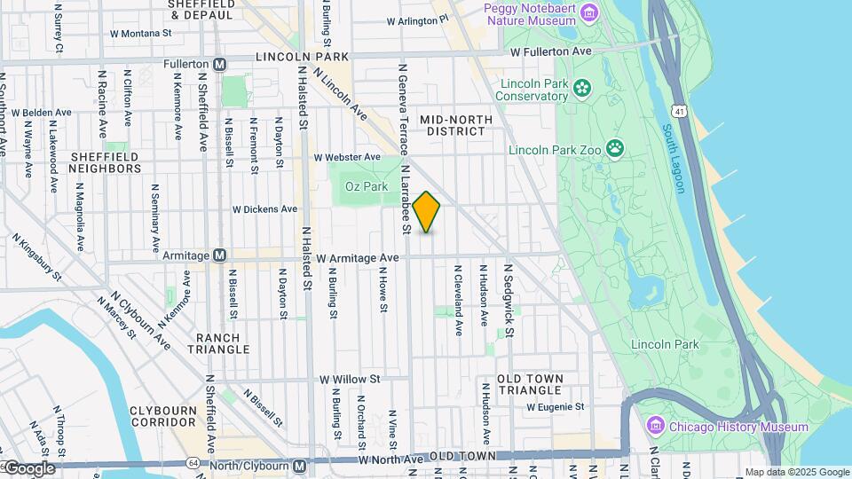 2018 N Mohawk St Map and Location Details