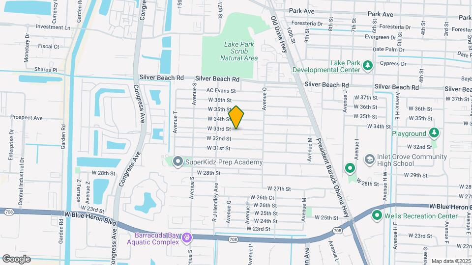 1409 W 33rd St Map and Location Details