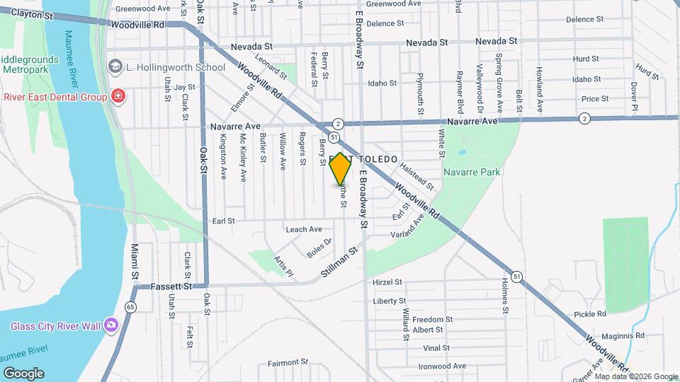 932 Forsythe St Map and Location Details