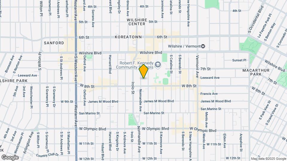 746 S Normandie Ave Mapa y Detalles de la Ubicación