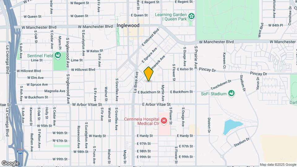 705 Larch St Map and Location Details