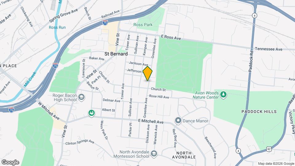 4423 Greenlee Ave Map and Location Details