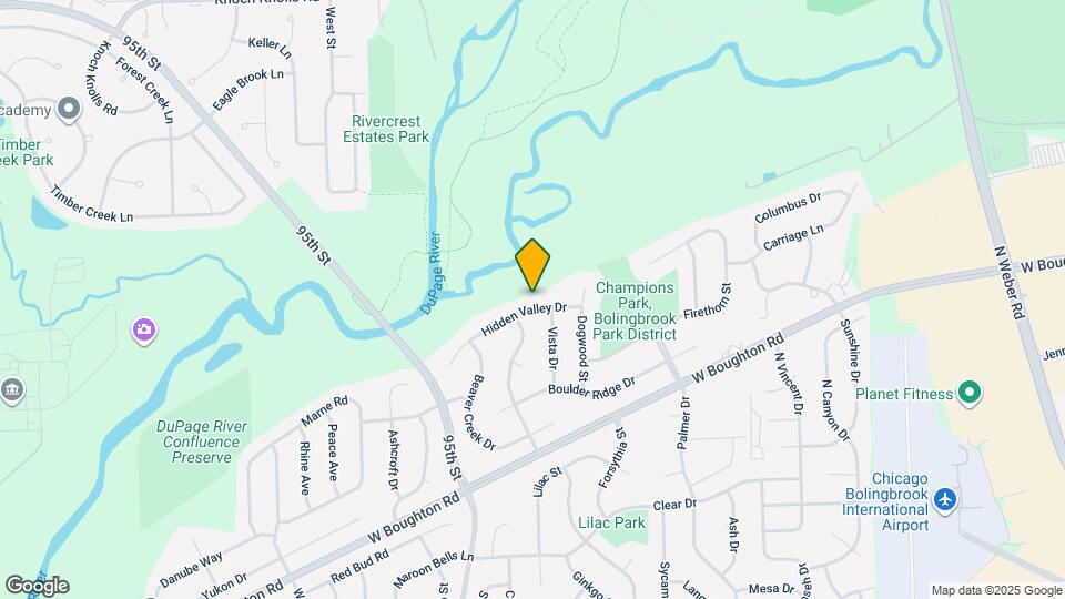 1668 Hidden Valley Dr Map and Location Details