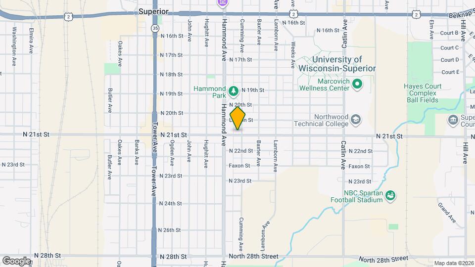 1323 N 21st St Map and Location Details