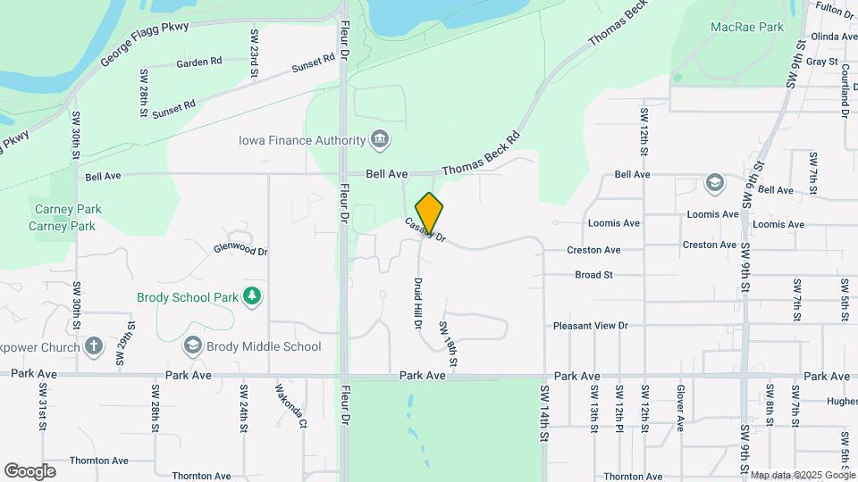 2801 Druid Hill Dr Map and Location Details