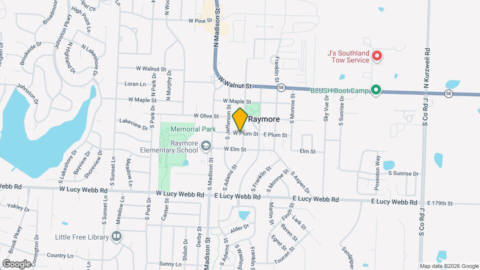 209 E Plum St Map and Location Details