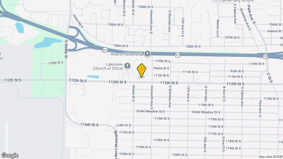 1627 112th St S Map and Location Details