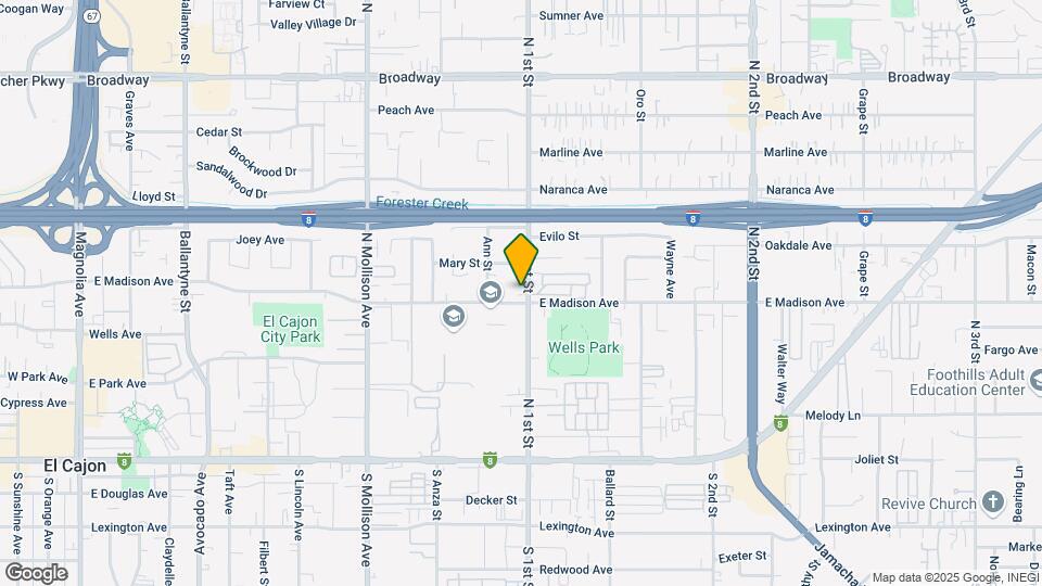 512 N 1st St Mapa y Detalles de la Ubicación