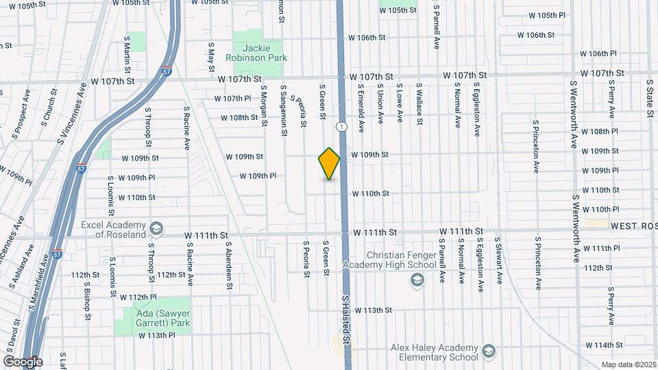 10945 S Green St Map and Location Details