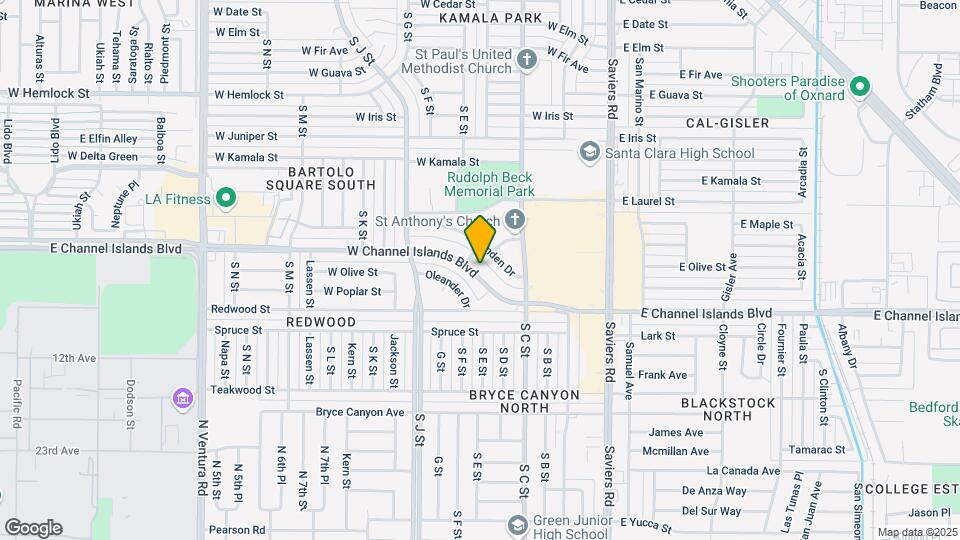 541 W Channel Islands Blvd Mapa y Detalles de la Ubicación